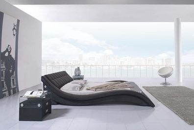 Betten Doppel Ehe Schlaf Zimmer Luxus Designer Bett 180x200 Leder Hotel Metall