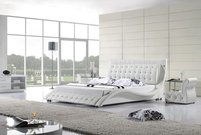 Betten Doppel Modernes Ehe 180x200 Moderne Neu Design Leder Bett Luxus Polster