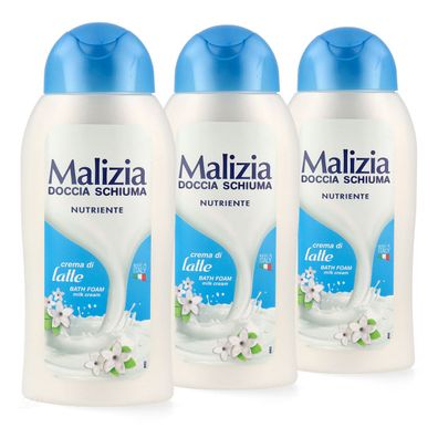 Malizia Crema di Latte Milch Creme Duschgel 3x 300ml