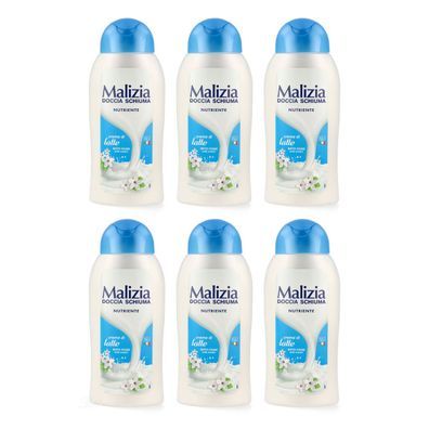 Malizia Crema di Latte Milch Creme Duschgel 6x 300ml