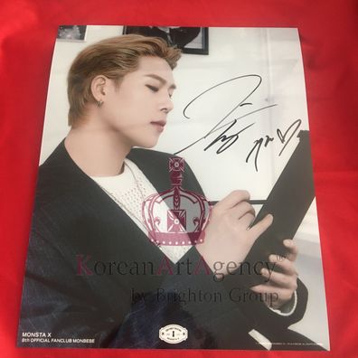 Monsta X Joohoney 10inches Autograph