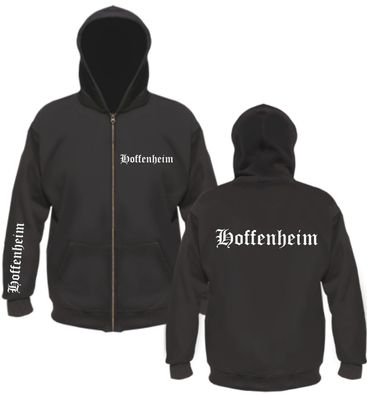 Hoffenheim Kapuzenjacke - Altdeutsch bedruckt - Sweatjacke Hoodie Jacke