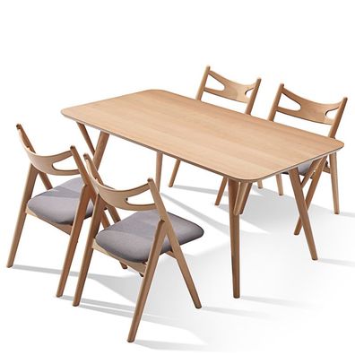 Esstisch Esstische Tisch Büro Design Konferenztisch Tisch + 4 Stühle Set Neu