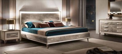 arredoclassic Italienisches Schafzimmer Möbel Design Garnitur Bett Nachttisch