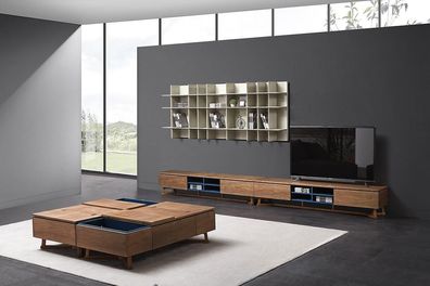 Wohnwand Schrank Moderne Design RTV Kommode Schränke Multifunktions Tisch Couch