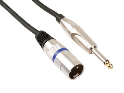 Professionelles XLR-KABEL, XLR-STECKER AUF 6.35mm-MONO-KLINKENSTECKER (1.5m)