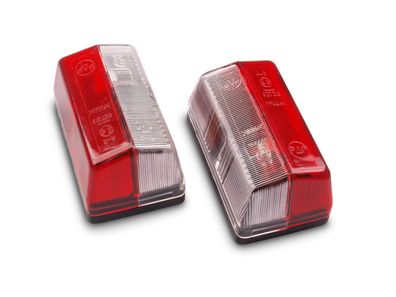 2 Stk. Umriss-/ Begrenzungsleuchten seitlicher Anbau E-Zulassung 85x50x40mm