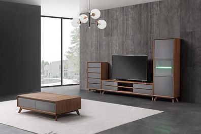 Wohnwand Schrank Moderne Design RTV Schränke Multifunktions Tisch Couch Kommode