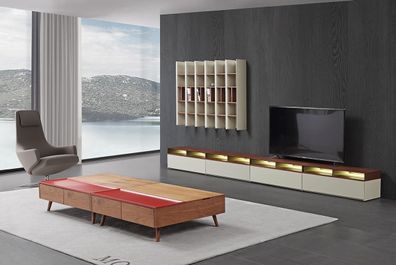 Wohnwand Schrank Moderne Design Kommode RTV Schränke Multifunktions Tisch Couch