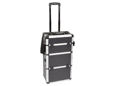 Perel - 1827-CJ - Trolley-Koffer, Aluminium, 370mm x 225mm x 670 mm - schwarz