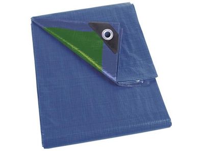 Perel - 70-0505 - Abdeckplane - Blau/Grün - Normal - 5 x 5 m