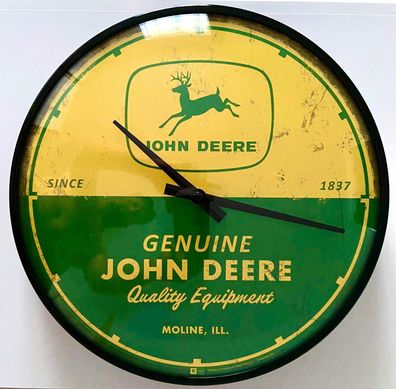 John Deere Logo 31 cm Wanduhr