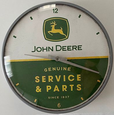 John Deere Service & Parts 31 cm Wanduhr