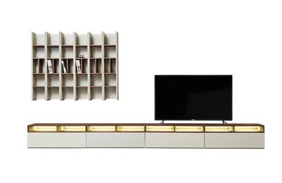 Hochwertige Design Wohnwand Schrank RTV Sideboard Lowboard Wohnzimmer Regal Neu