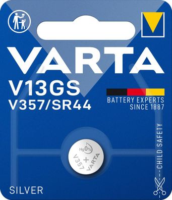 Varta - SR44 / V13GS / 357 / SR1154W / V76PX - 1,55 Volt 155mAh Silberoxid-Zink