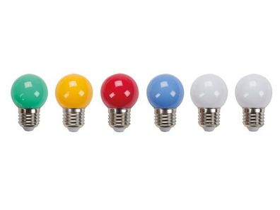 LED-LAMPEN - Verschiedene FARBEN - 10-tlg