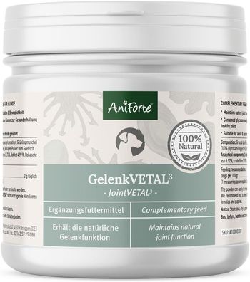 AniForte Gelenk-VETAL 3 250g für Hunde und Katzen, mit Grünlippmuschel-Pulver