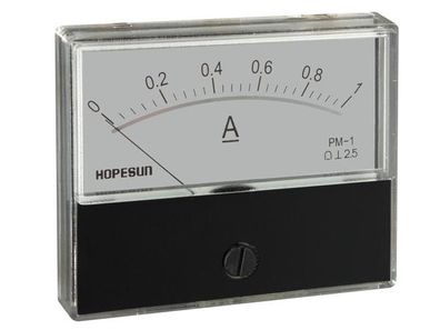 Velleman - AIM701000 - Analoges Strompanelmeter 1 A DC / 70 x 60 mm