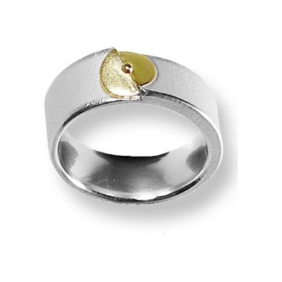 ARS Silberring mit 750/- Gelbgold 12862