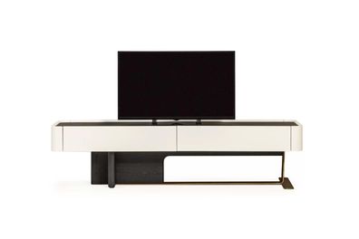 Sideboard RTV Lowboard TV Ständer Schrank Holz Weiß Wohnzimmer Moderne