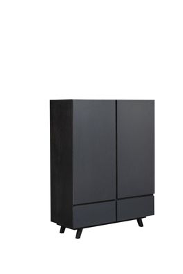 Kleider Schrank Designer Matt Kleiderschränke Möbel Wohnen Holz Schwarz Design