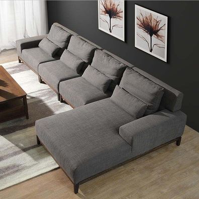 Eck Sofa Couch Polster Eck Textil Couchen Sofas Italienische Möbel Neu Garnitur