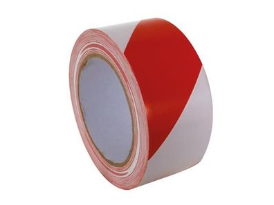 Perel - 500WR - Absperrband 50 mm x 33 m - rot/weiß