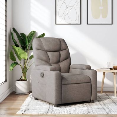 vidaXL Relaxsessel Taupe Stoff