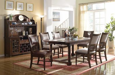 Esstisch Sitzgarnitur Tisch 6 Stühle Stuhl Set Esszimmer Garnituren Design Sets