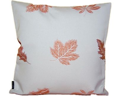 Kissenhülle Kissenbezug Bestickt 60x60 Kastanie Dekokissen Kissen Herbst Hossner