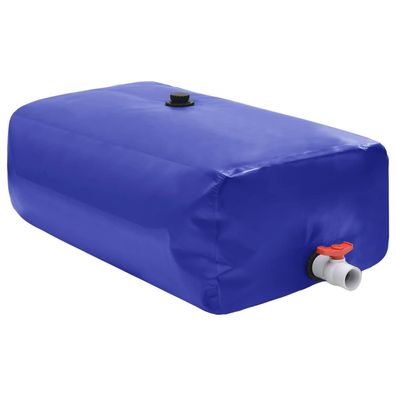 vidaXL Wassertank mit Wasserhahn Faltbar 1500 L PVC