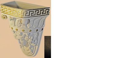 Antik Stil Wand Dekoration Wand Vase Topf Figur Römisches Design Skulptur 6316