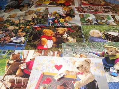 59 Postkarten mit Teddys / Bären - Sammlungsauflösung