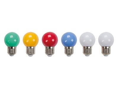 LED-LAMPEN - Verschiedene FARBEN - 6 St