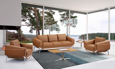 Sofa 3 Sitzer Leder Sofas Couch Polster Garnitur Sofagarnitur Moderne Dreisitzer