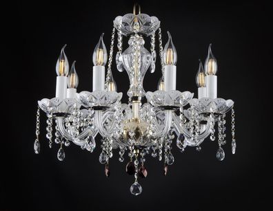 Luster Kronleuchter Kristall Leuchte Bohemia Lampe Deckenleuchte Hängeleuchte
