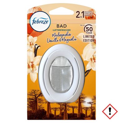 Febreze Bad Lufterfrischer Vanille 1 Stück, 7,5ml