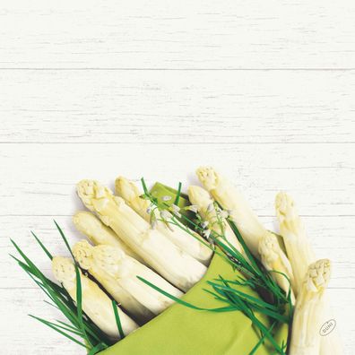 DUNI Dunisoft Servietten White Asparagus 40x40cm