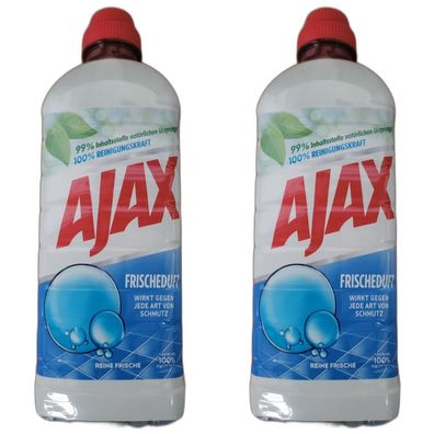 5,89EUR/1l 2 x Ajax Reine Frische Frischeduft 1 Liter