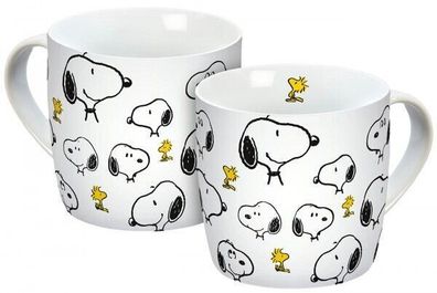 Peanuts Tasse Snoopy + Woodstock Cute Friends - Porzellan Kaffee Tee