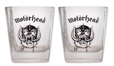 Motörhead Whisky Gläser 2er-Pack - Lemmy Warpig Ace of Spades Whiskey Glas Jacky