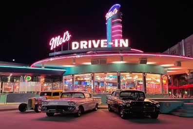 XL Alu Schild: Mels Drive-In / California 60 x 40 cm American Classic SINCE 1947