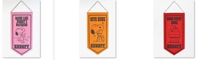 Snoopy Filz Banner 60 x 26: Give Hugs und Home sweet Home - Peanuts