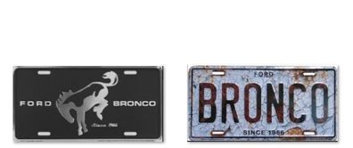 US Nummernschild Ford Bronco black - weathered US License plate - 30 x 15 cm 4x4