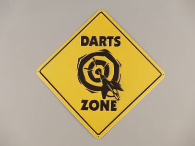 Darts Zone Schild 25 x 25 cm Diagonale 35 cm Bull Eye (Gr. 25x25 cm)