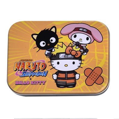 Hello Kitty + Naruto Pflasterdosen - je 24 Pflaster Hello Kitty + Friends