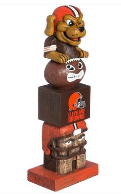 NFL Cleveland Browns TIKI Totem Maskottchen Football ca.14x10x40cm