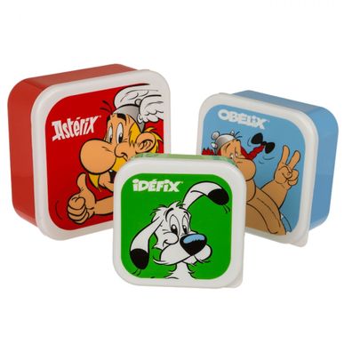 Asterix Obelix Idefix Lunchboxen Brotdosen 3er Set M/L/XL die spinnen die Römer