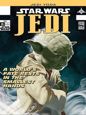 XXL Leinwandbild Star Wars Jedi 60x80 cm Yoda Comic Cover (Gr. 60 x 80 cm)