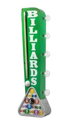 Billiard Leuchtreklame LED aus den USA - ca. 63x6x15 cm - neu + ovp